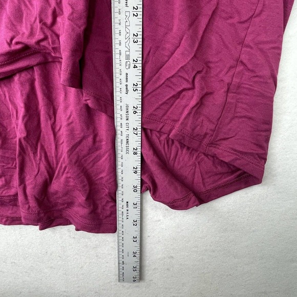 Soft Surroundings Womens Plus Size 1X Layered Purple Stretch Longline Tunic Top - Picture 5 of 11